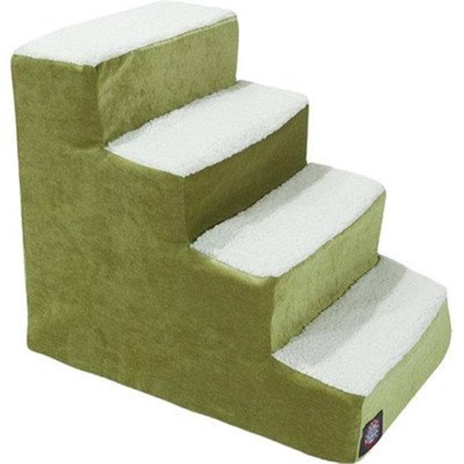 MajesticPet 788995675136 4 Step Villa Sherpa Pet Stairs, Apple