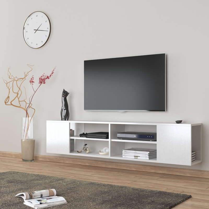 Miaya Floating TV Stand Up to 80" TVs Modern Wall Mount Console