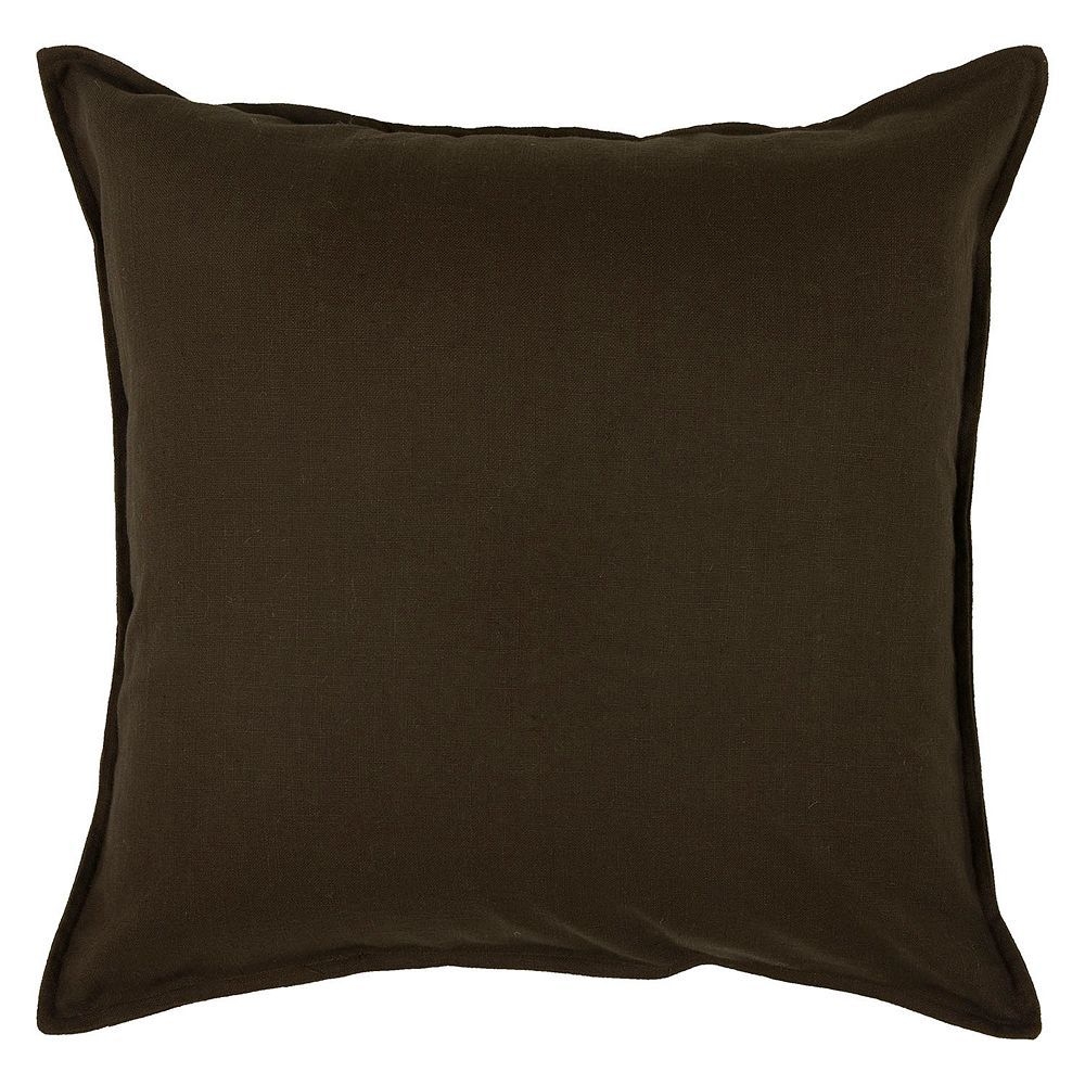 Rizzy Home Self Flange Throw Pillow, Brown, 20X20