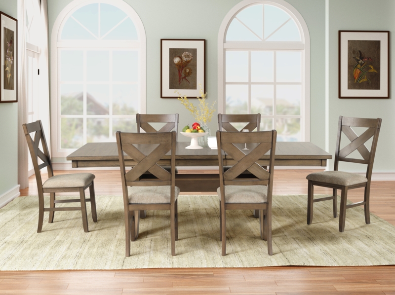 Veliz 7 - Piece Extendable Trestle Dining Set