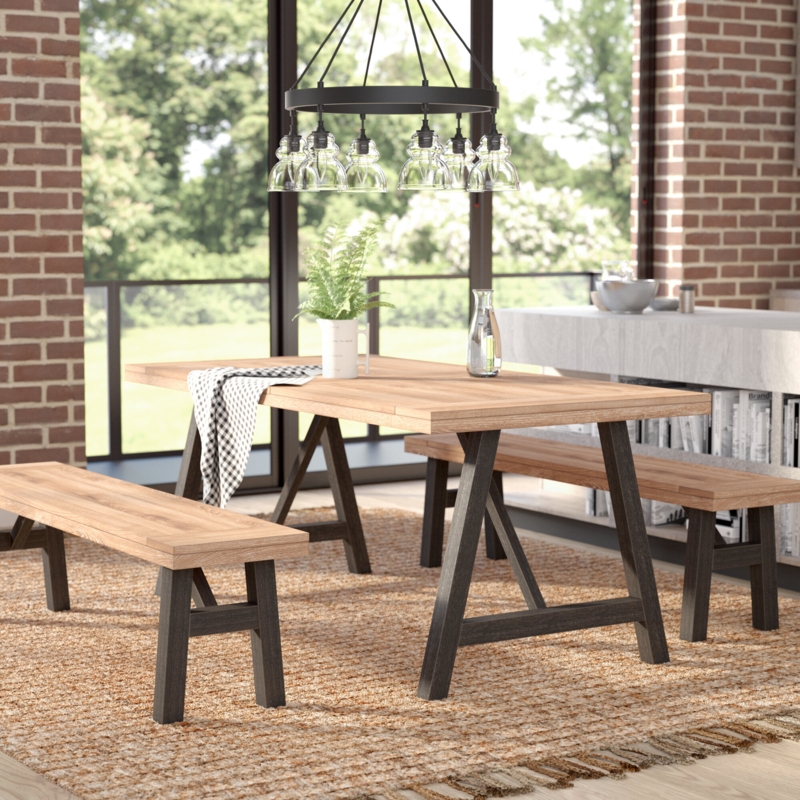 Volusia 3 - Piece Solid Wood Dining Set