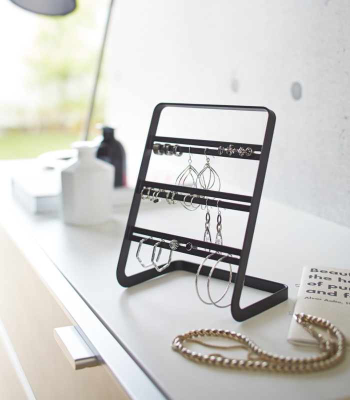 Yamazaki Home Earring Display Stand - Holder For Jewelry Organization, Steel