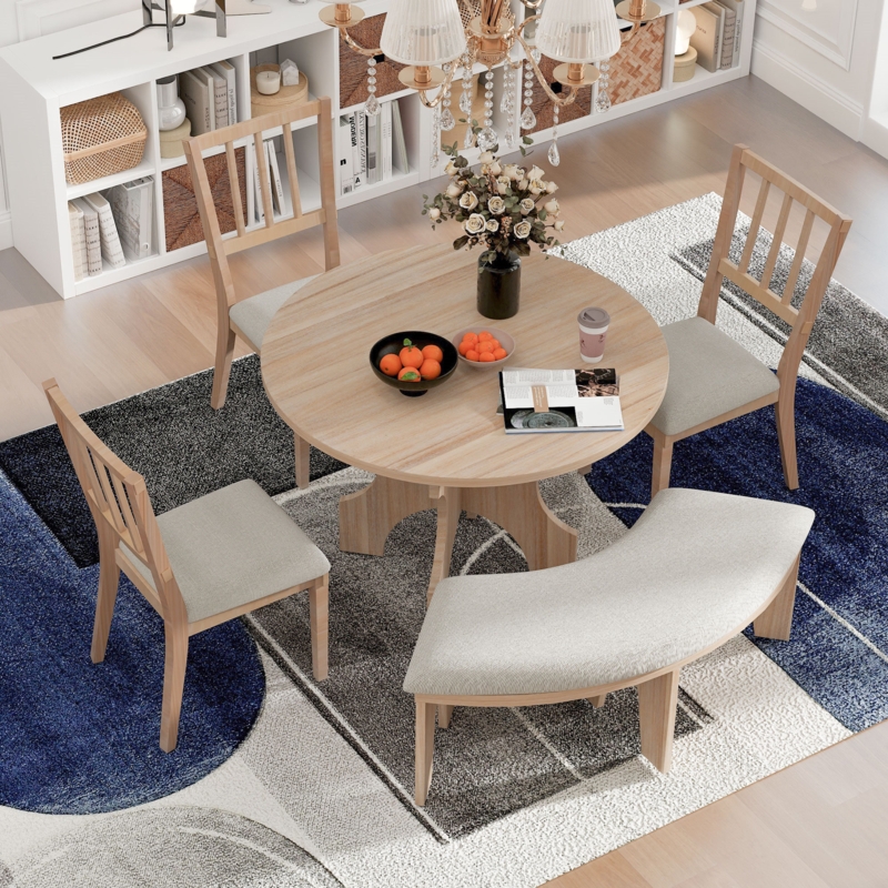 Zanera 5 - Piece Pedestal Dining Set