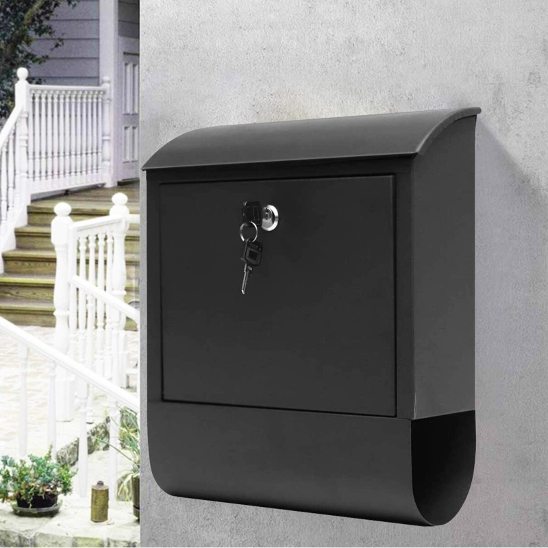11.5 in x 13.5 in Steel Wall Mounted Mailbox