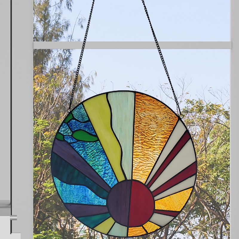 12.75"H Serenity Earth Elements Window Panel
