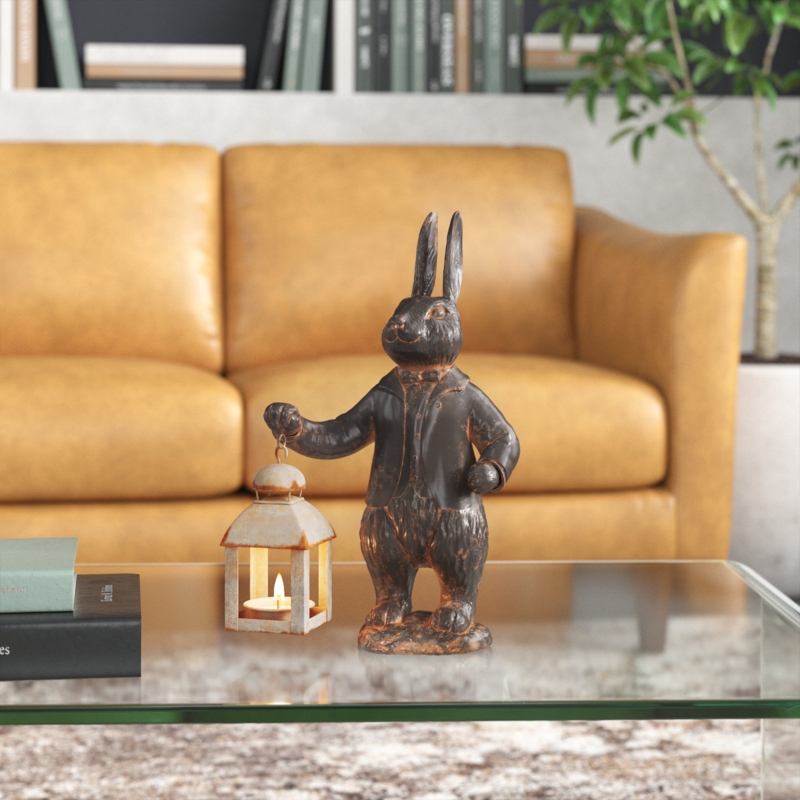 13.19'' H Metal Tabletop Lantern