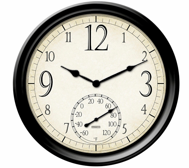 14'' Wireless Clock Thermometer