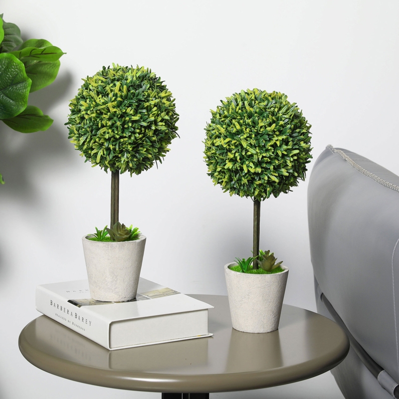 15.4'' Faux Boxwood Topiary in Planter