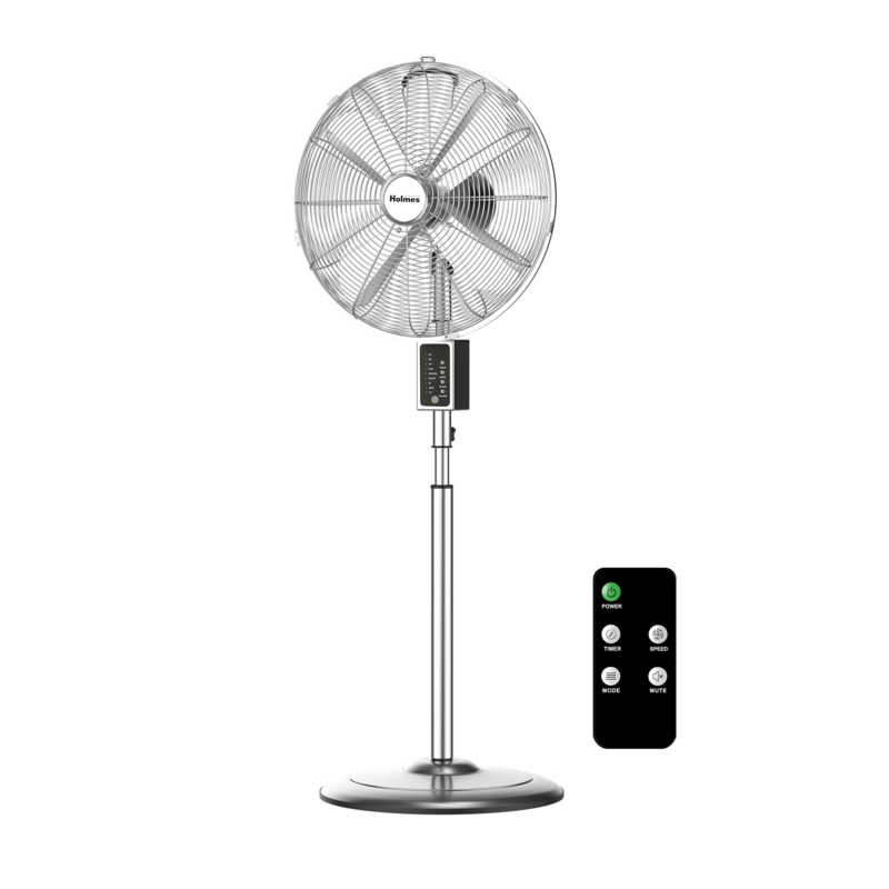 16" Chrome Digital Stand Fan