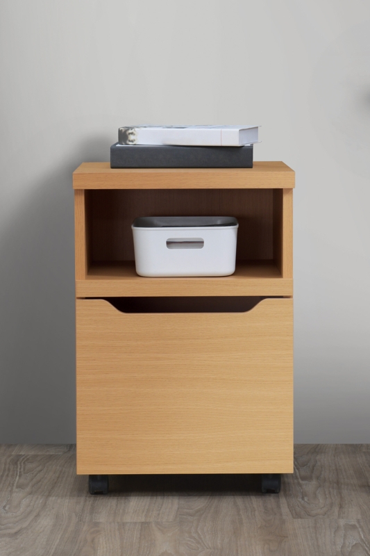 16'' Wide 1 -Drawer Mobile File Cabinet
