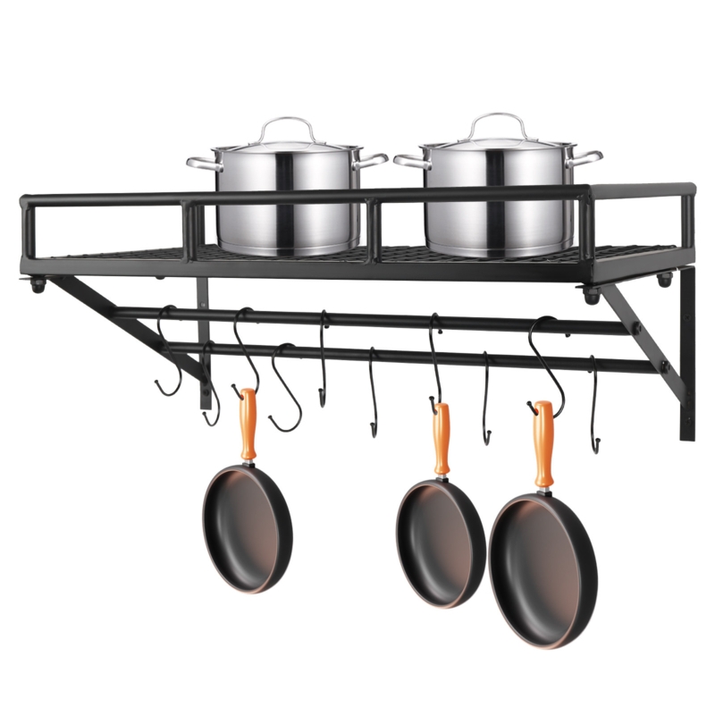 24 Inch Wall Mounted Pot Rack