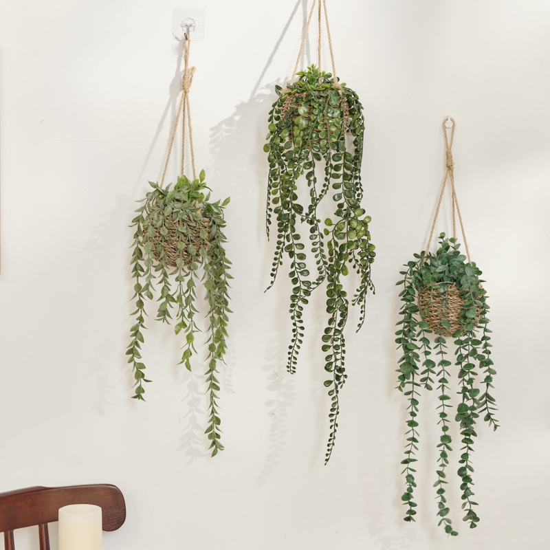 30'' Faux Ivy Topiary in Wicker/Rattan Basket