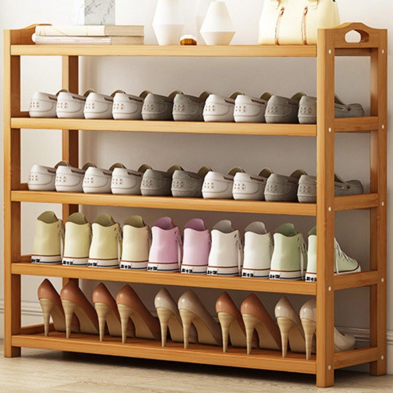 30 Pair Shoe 5-Tier 39" Shoe Rack for Entryway