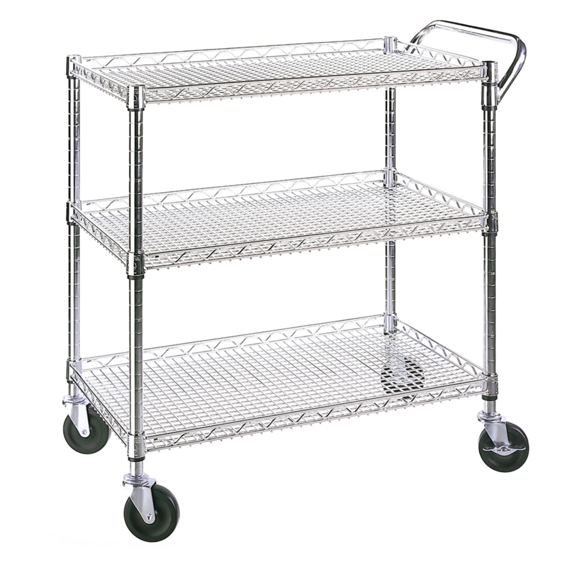 33.5'' H X 34'' W NSF-Certified Utility Cart with Wheels