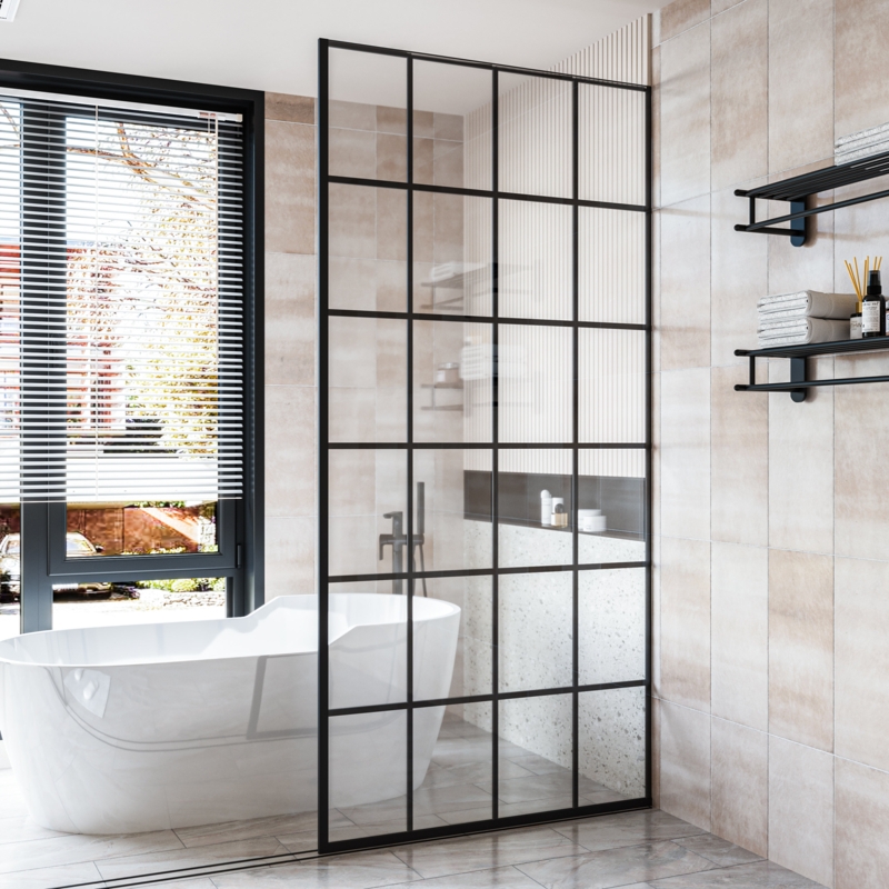 36'' - W x 74'' H Door Frameless Fixed Glass Panel with