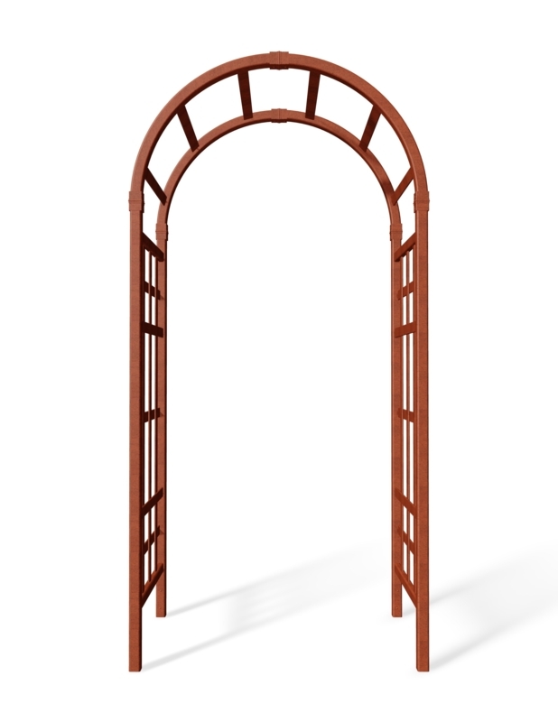 39'' W x 23'' D Vinyl Arbor in Brown