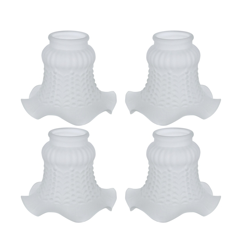 4.125'' H x 4.75'' W Glass Novelty Ceiling Fan Fitter Shade (Set of 4)