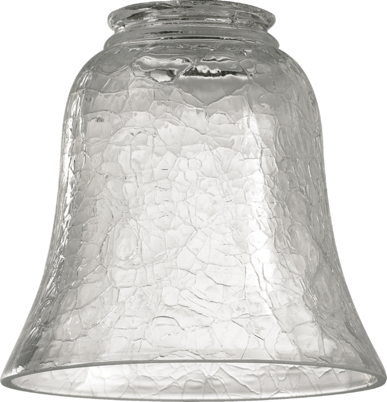 4.5'' H Glass Bell Ceiling Fan Fitter Shade