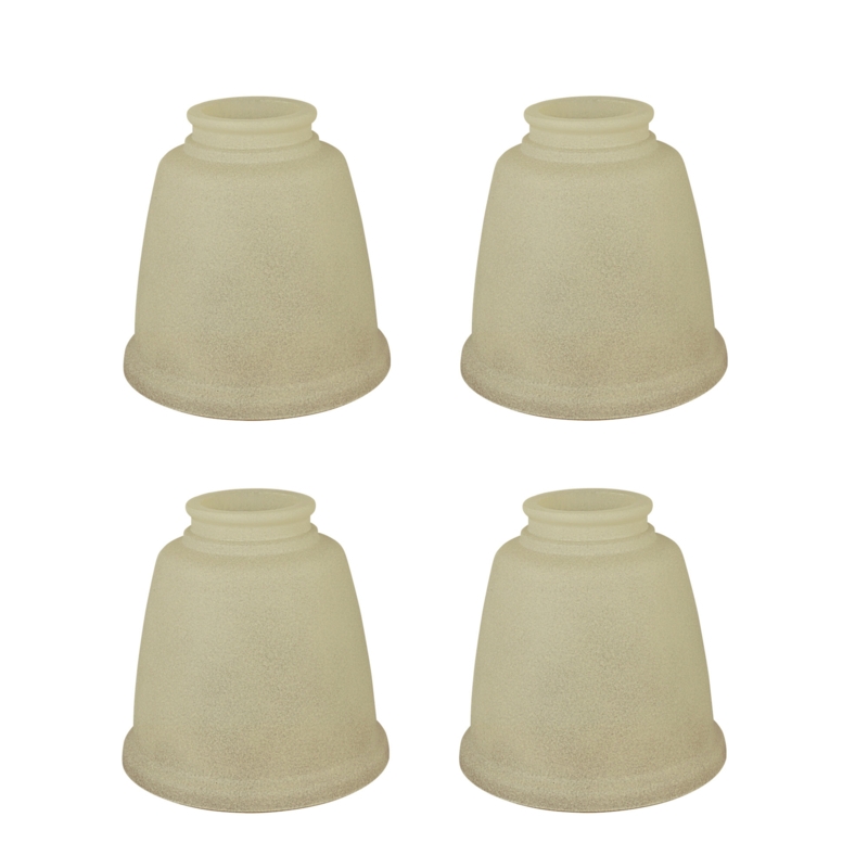 4.5'' H x 4.62'' W Glass Novelty Ceiling Fan Fitter Shade (Set of 4)