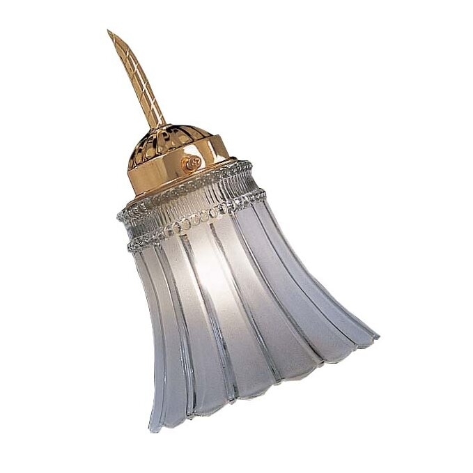 4.75" H Glass Bell Ceiling Fan Fitter Shade in Clear