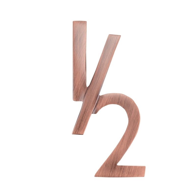 4'' H Brass House Number