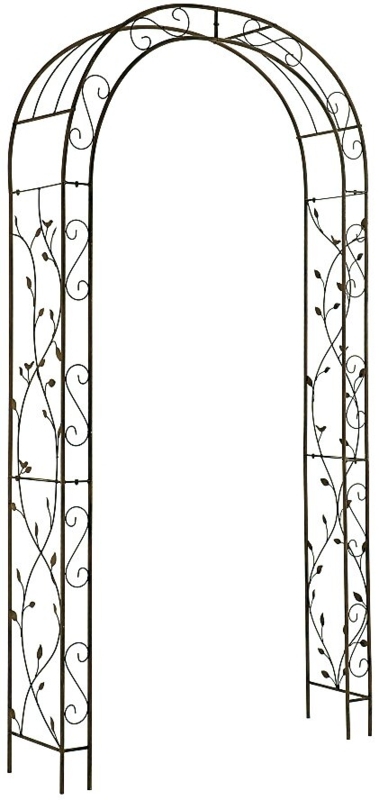 47'' W x 13.8'' D Steel Arbor in Rustic Weathered