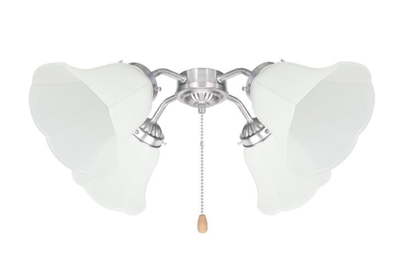 5'' H Glass Bell Ceiling Fan Fitter Shade (Set of 4)