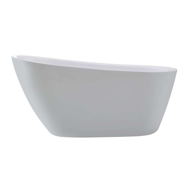 59.1'' x 28.3'' Freestanding Soaking Acrylic Bathtub