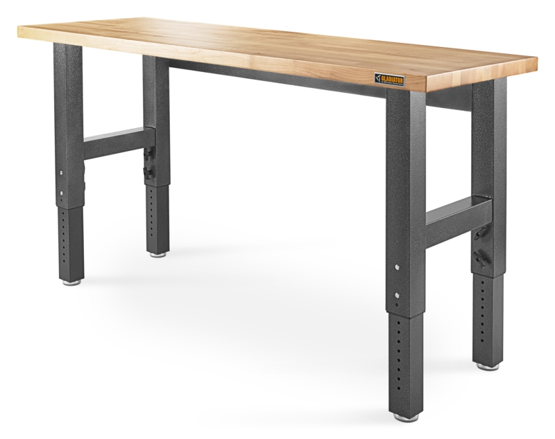 6' Adjustable Height Hardwood Workbench