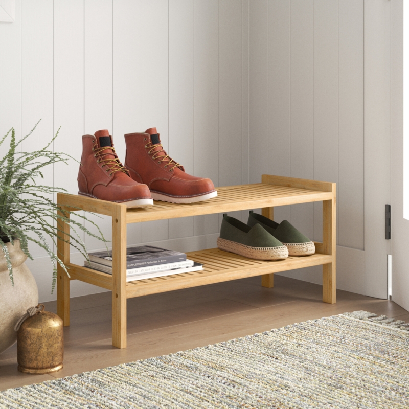 6 Pair Stackable Shoe Rack