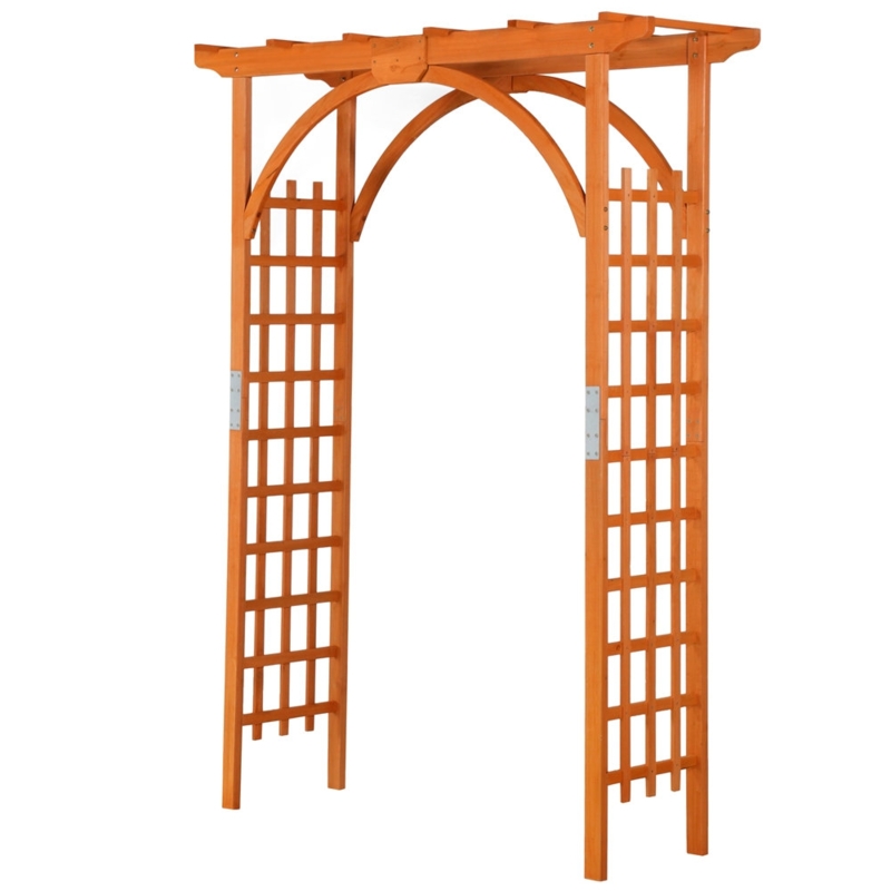 63'' W x 24'' D Solid Wood Arbor in Wood