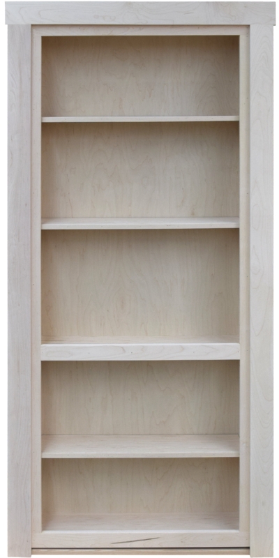 80'' Solid Wood Flush Painted Hidden Door