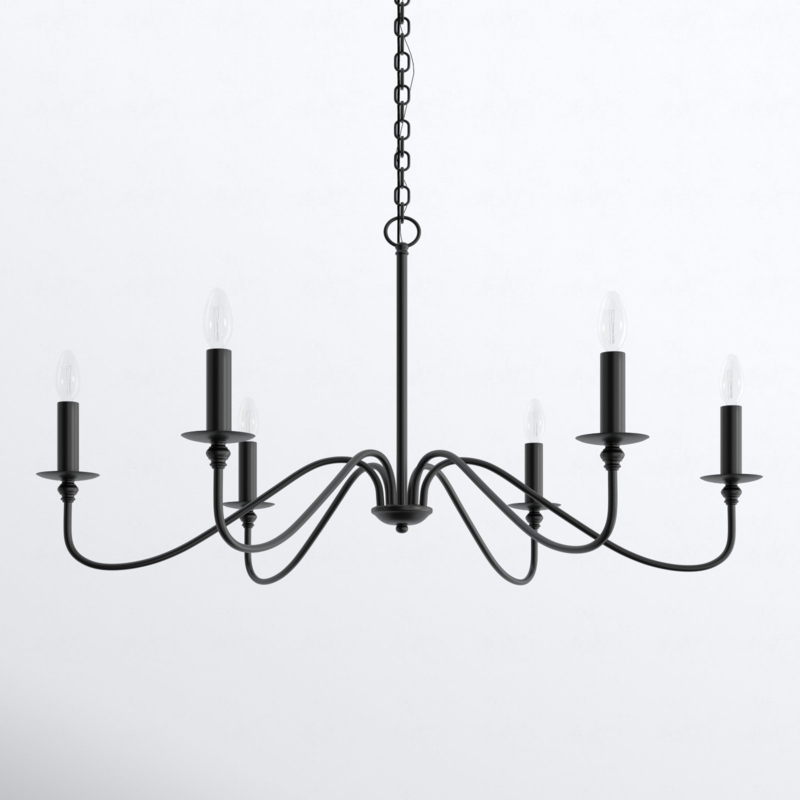 Ableton 6 - Light Dimmable Classic / Traditional Chandelier