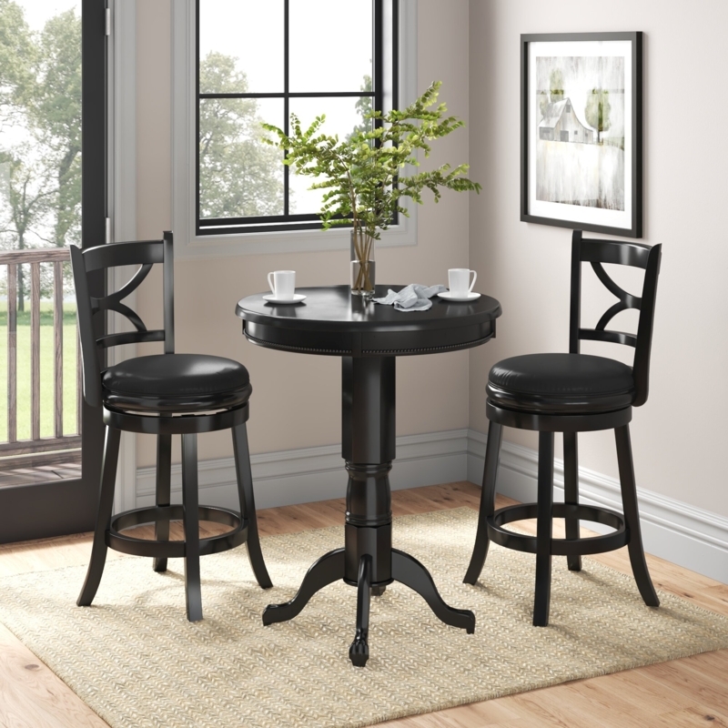 Adelaida 3 - Piece Pedestal Dining Set