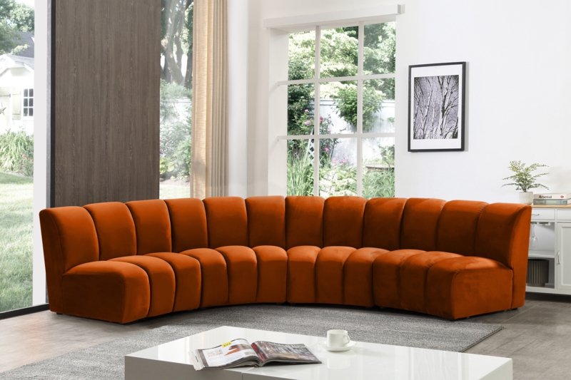 Akvile 4 - Piece Velvet Sectional