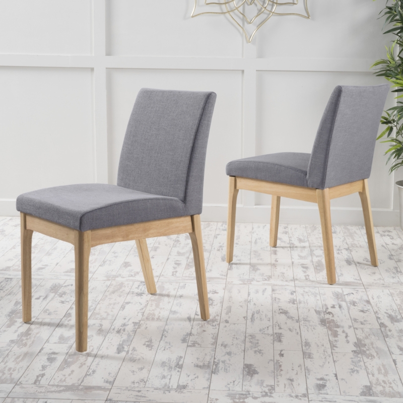 Alden Upholstered Solid Wood Side Chair (Set of 2)
