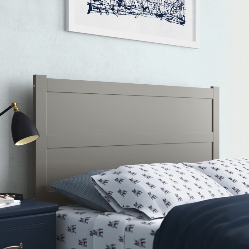 Alessio Solid Wood Universal Panel Headboard with Attachable Device Charger