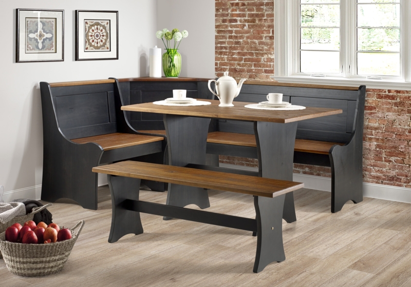 Alleris 6 - Person Breakfast Nook Dining Set with Storage