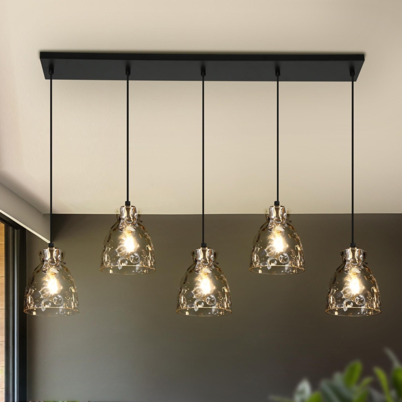 Almine 5 - Light Kitchen Island Linear Pendant Light