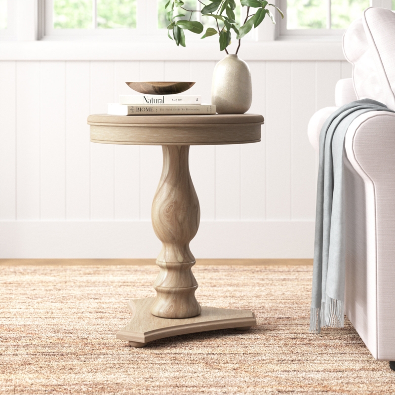 Amone Pedestal End Table