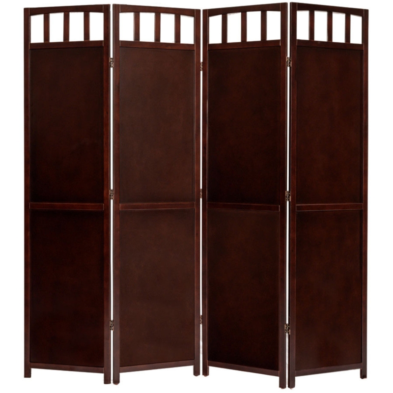 Anabia 70'' H Solid Wood Folding Room Divider