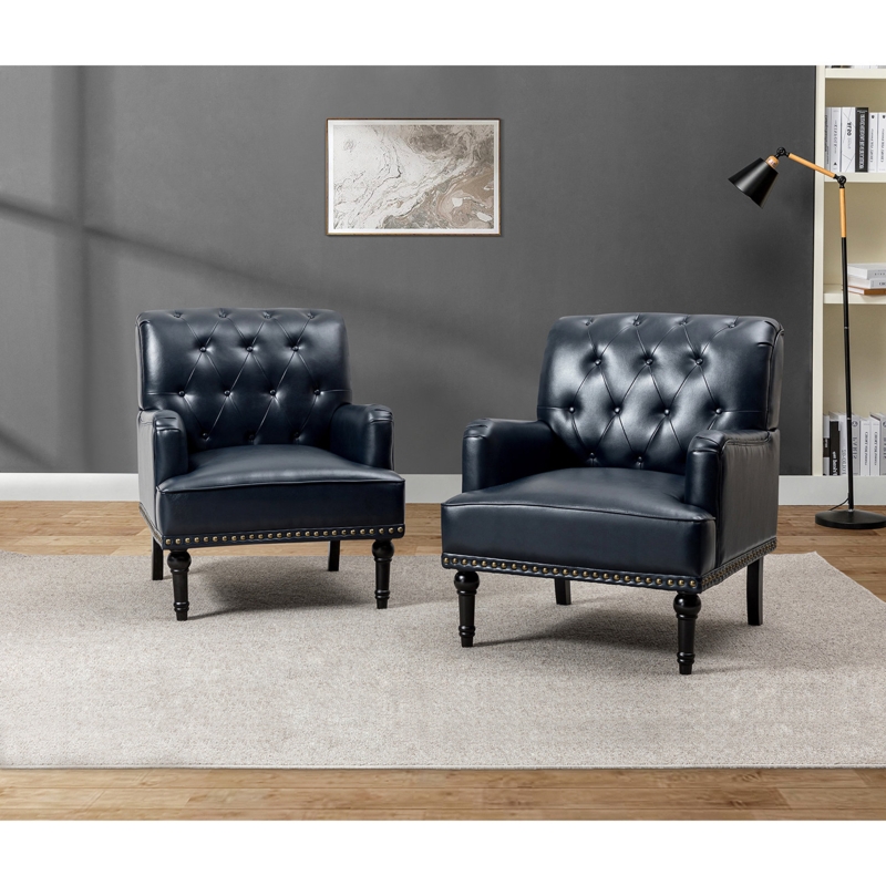 Aniyja Armchair with Turned Legs (Set of 2)