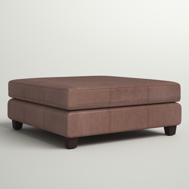 Annlynn Faux Leather Ottoman