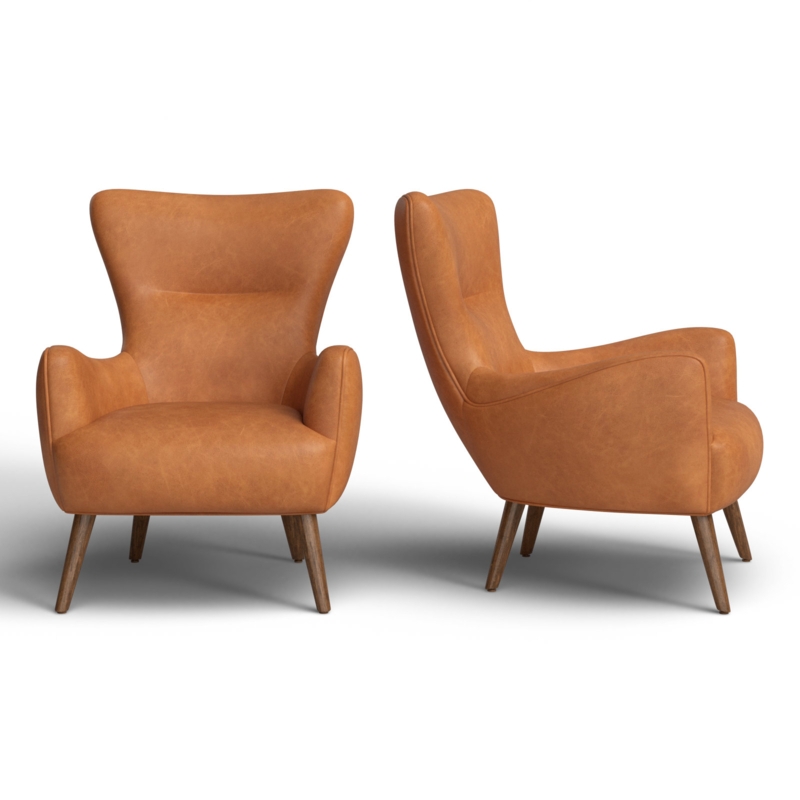 Apollo Leather Wingback Chair