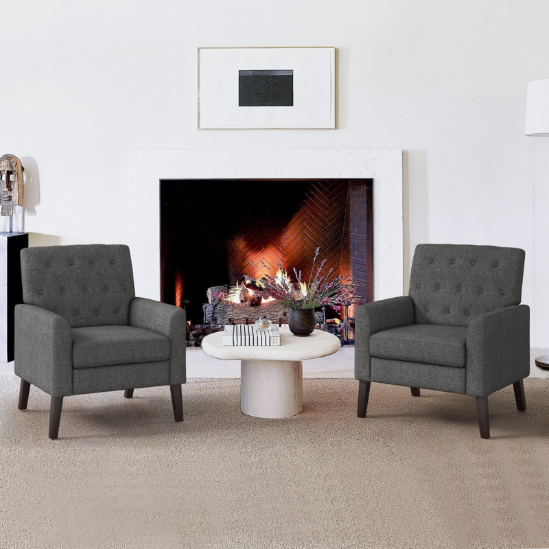 Asaria Upholstered Armchair (Set of 2)