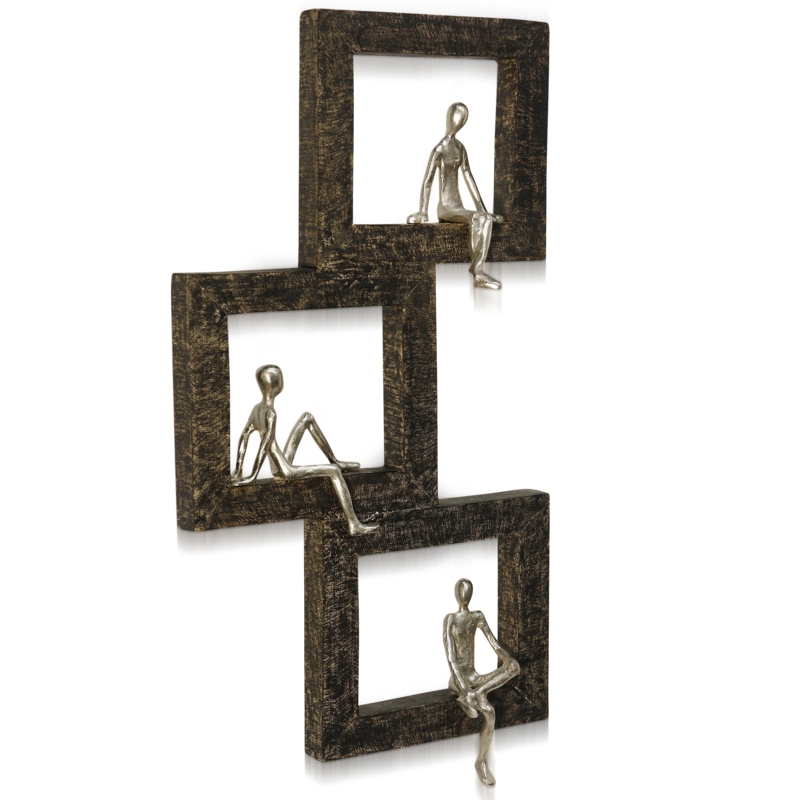 Ashaa Modern People Wall Decor on Solid Wood