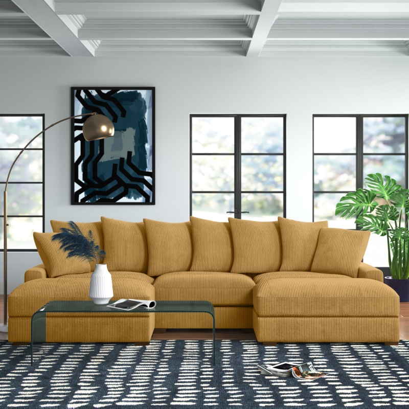 Ashira 5 - Piece Corduroy Sectional