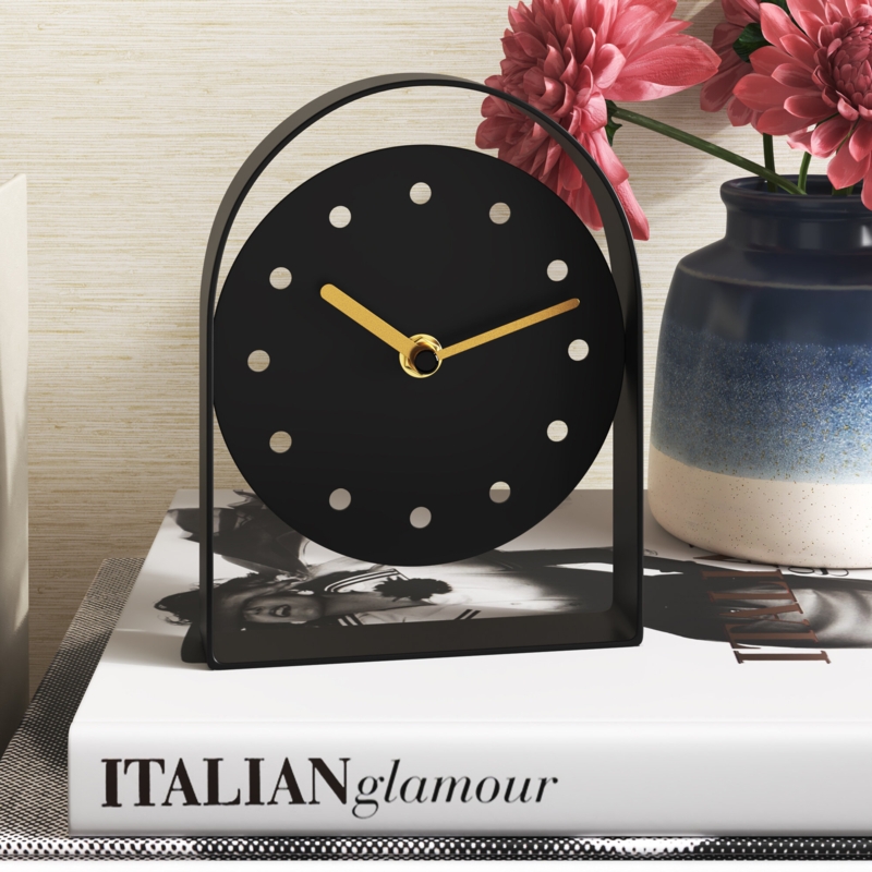 Aust Analog Metal Quartz Movement / Crystal Tabletop Clock