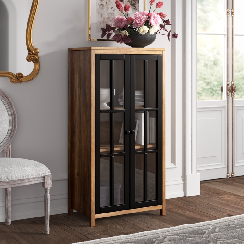 Babara 47.25'' Tall Curio Cabinet
