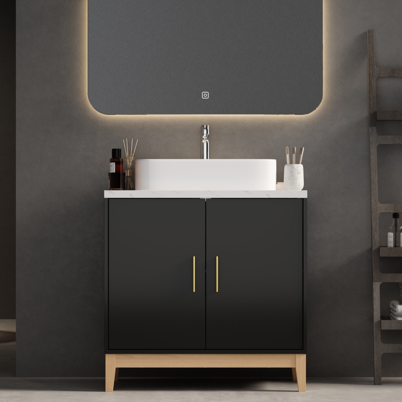 Ballenger 31.6'' Single Bathroom Vanity with Manufactured Wood Top